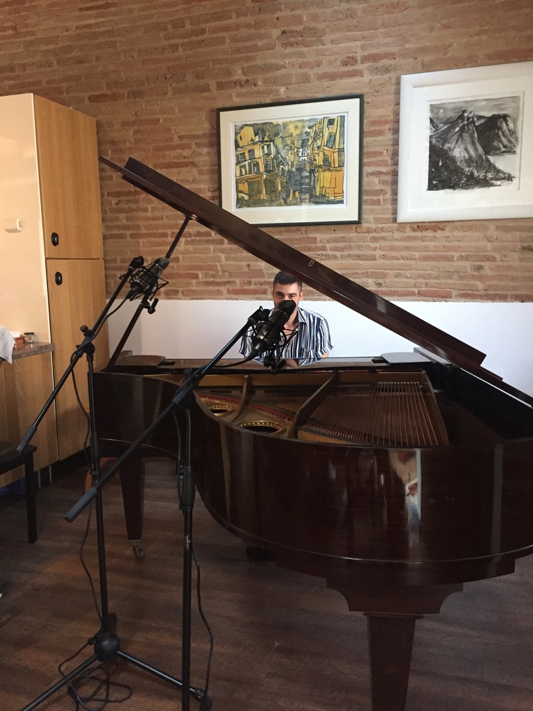 Grabando piano Bechstein